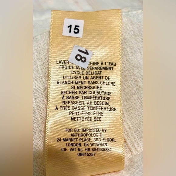 HEI HEI Anthropologie Amita Cream Gold Metallic Stripe Kimono Belted Jacket S - Picture 7 of 9